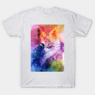 Colorful Cat T-Shirt